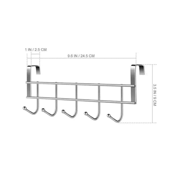 5hooks metallic multipurpose hanger