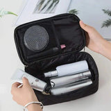 Waterproof double layered cosmetics storage organizer