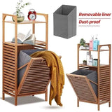 Bamboo Bathroom hamper Laundry Basket