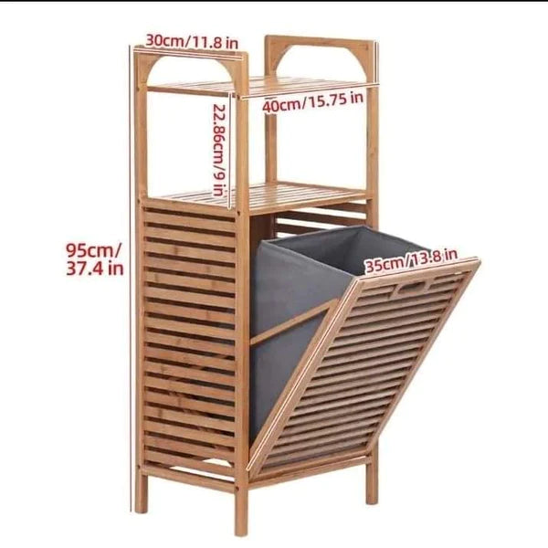 Bamboo Bathroom hamper Laundry Basket