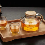 Clear Borosilicate Glass teapot with Infuser