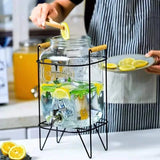 Beverage Dispenser with a metallic stand