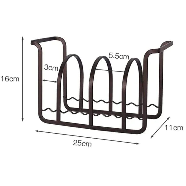 Iron kitchen dish drying rack shelf