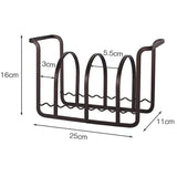 Iron kitchen dish drying rack shelf