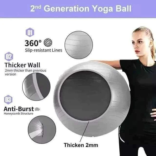 Anti-burst Yoga Ball