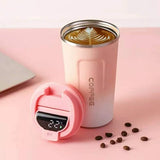 Thermos Coffee Travel Mugs with Temperature display vacuum flask