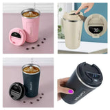 Thermos Coffee Travel Mugs with Temperature display vacuum flask