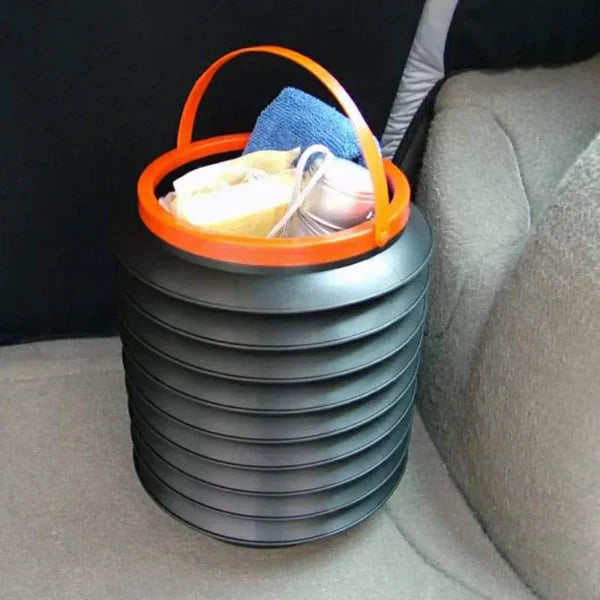 Collapsible Car Dustbin with Lid