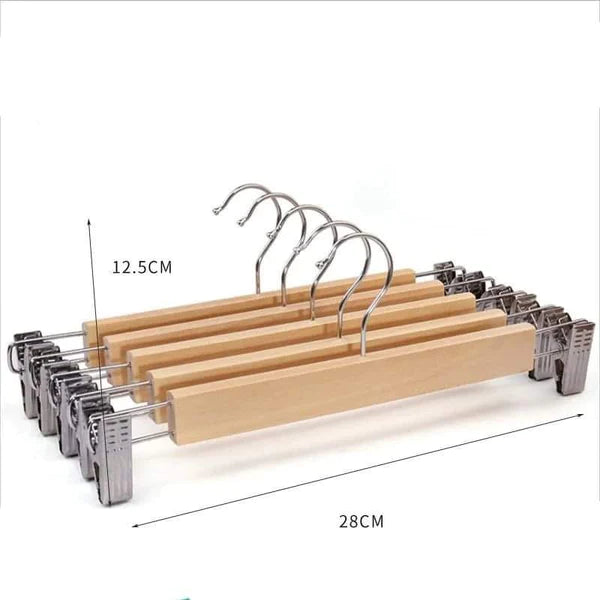 6pcs Natural Wooden Hangers