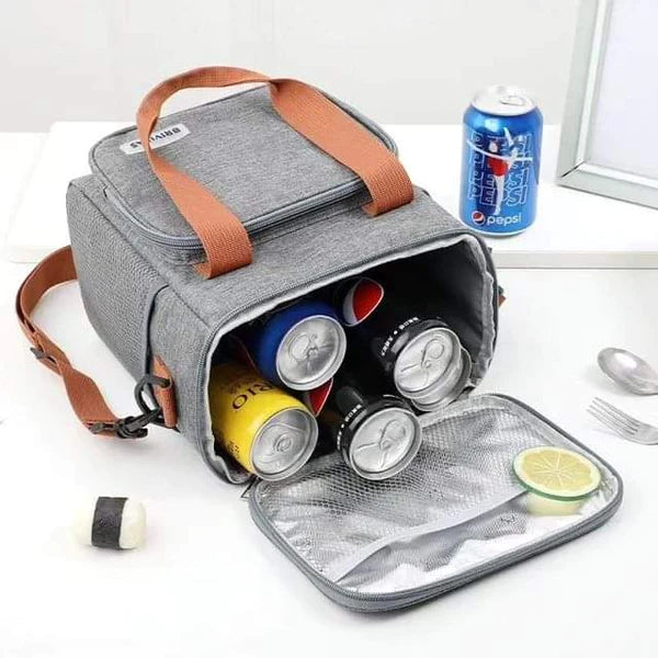 Insulated Lunch Bag with Removable Shoulder Strap