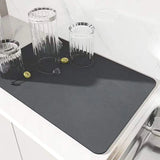 Absorbent dish drying mat