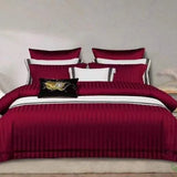 Luxury 100%Cotton Colored Satin Duvet cover