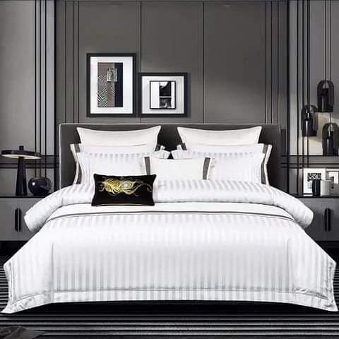 Luxury 100%Cotton Colored Satin Duvet cover