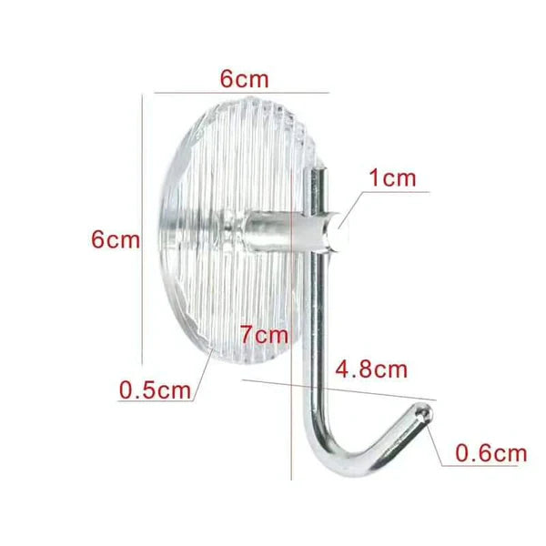 4 pcs Acrylic strong hooks