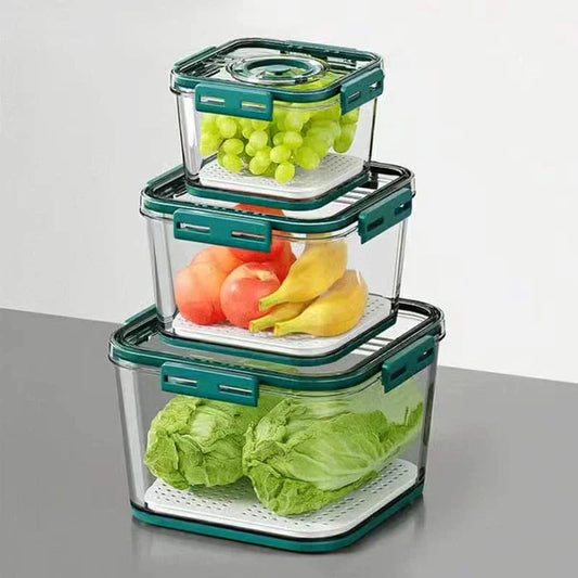 3pc fridge organizer containers