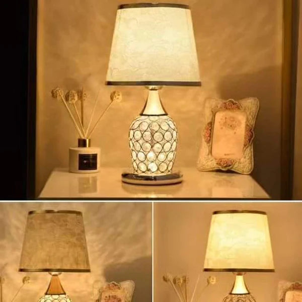 European crystal table lamp