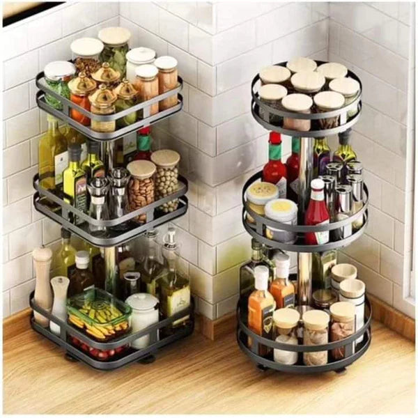 3 tier rotating spice rack sale