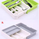 Expandable cutlery organizer