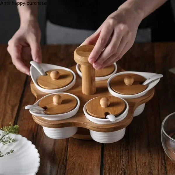 5Grid Rotating Spice Rack Set