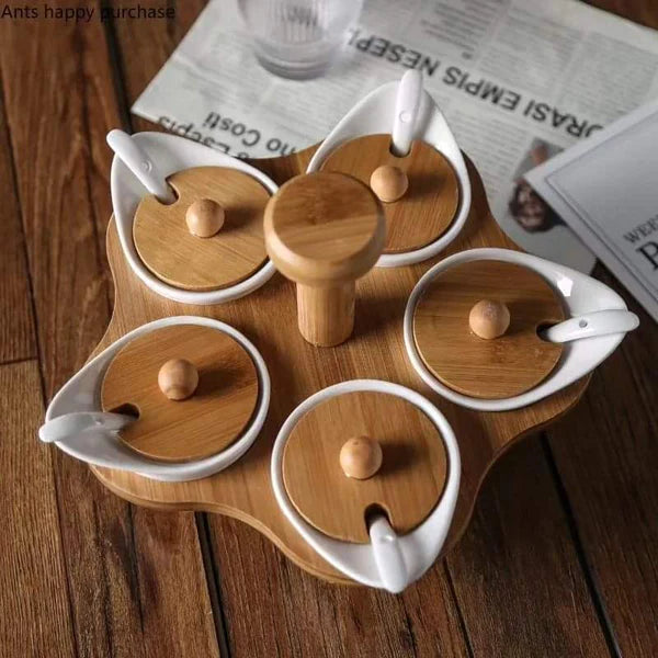 5Grid Rotating Spice Rack Set