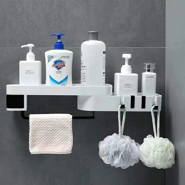 Rotating Corner Bathroom Organizer