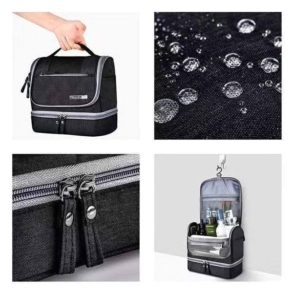 Foldable travel waterproof make up/toiletries bag