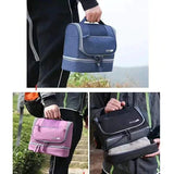 Foldable travel waterproof make up/toiletries bag