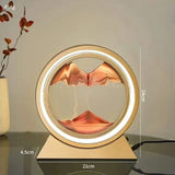 LED Table Lamp Moving 3D Sand Art