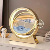 LED Table Lamp Moving 3D Sand Art