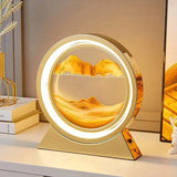 LED Table Lamp Moving 3D Sand Art