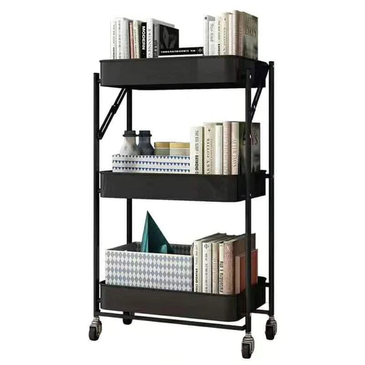 3 Tier Kitchen Storage Trolley | Multipurpose Moveable Rolling Cart
