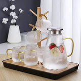 9pcs set Jug, stand, tray and 6cups