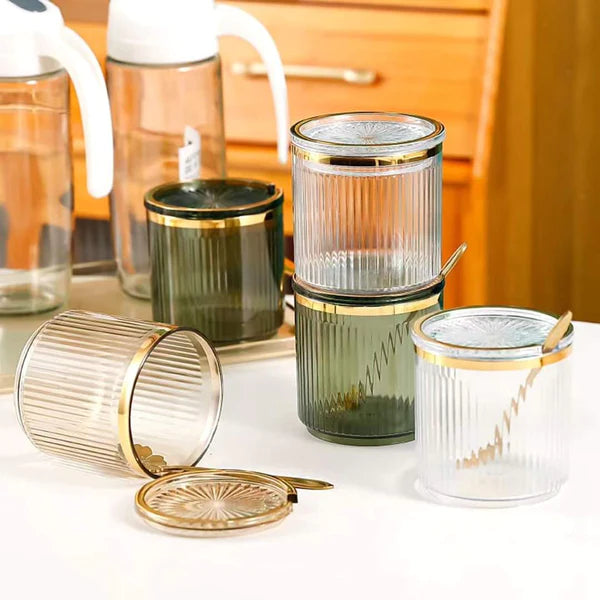 Acrylic Condiment Spice Jars