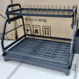 Heavy Duty 2 tier dish rack with cutlery holder