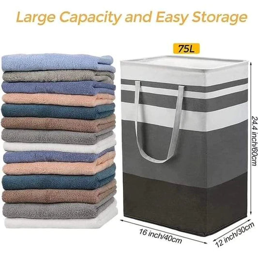 Foldable canvas Laundry basket