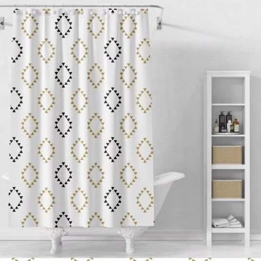 Shower curtains with hooks 180*200cm