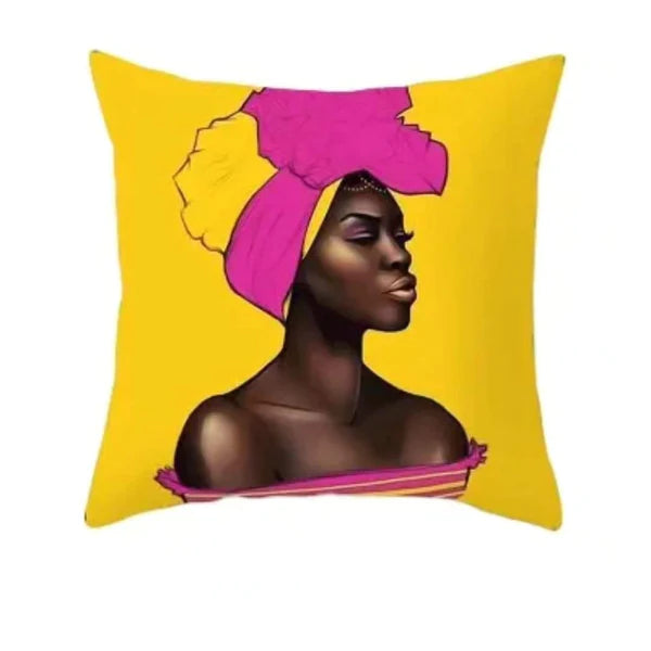 African themed throw pillow cases
