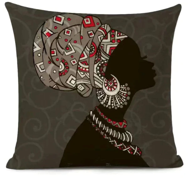 African themed throw pillow cases