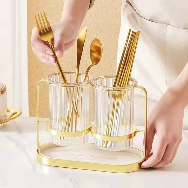 Wall mount multipurpose cutlery organizer