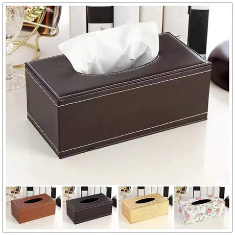 Assorted Leather (PU) tissue box