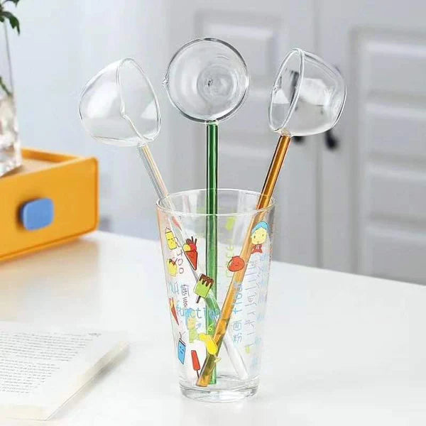 Clear Glass Dessert Spoon