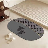 Antislip bathroom door mats