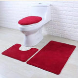 3pcs Bathroom &Toilet Mats