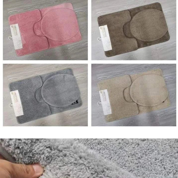 3pcs Bathroom &Toilet Mats