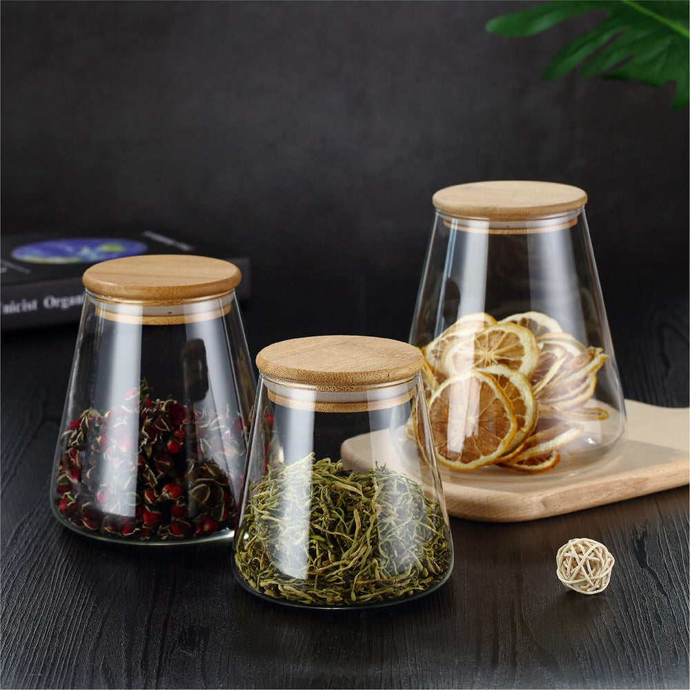 High Borosilicate Sealed Food Storage Jar 750ml