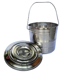 Godgift Steel Bucket with Lid