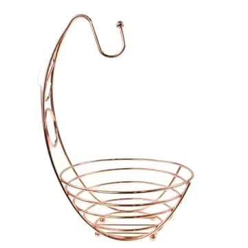 Gold Fruit Basket &  Banana Holder