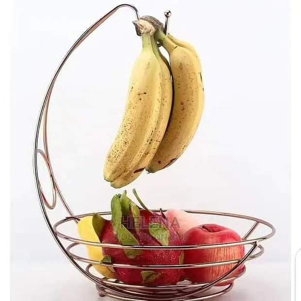 Gold Fruit Basket &  Banana Holder