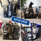 Golf Bag and Equipment Storage Organizer Rack