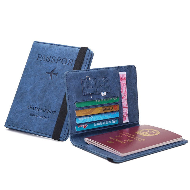 Vintage Business Passport Covers Holder Multi-Function